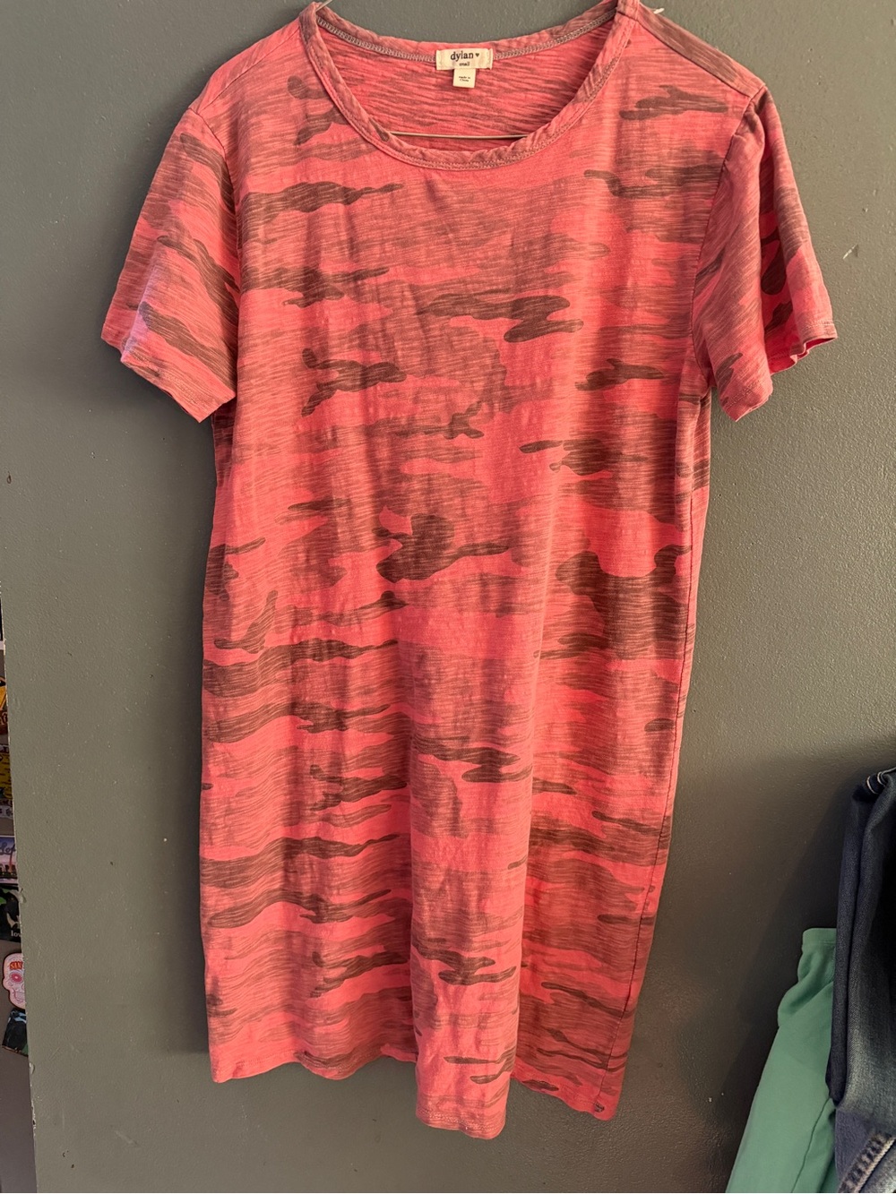 Dylan pink camo t shirt dress